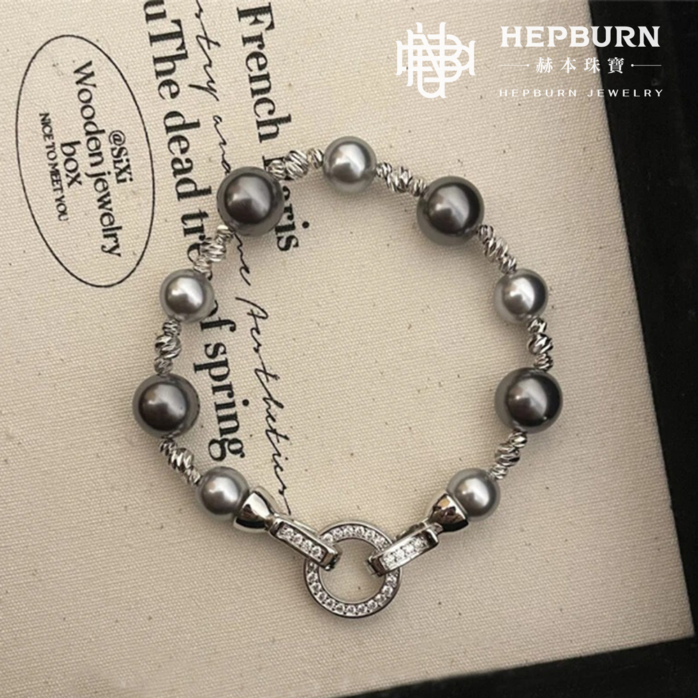 【赫本珠寶】大溪地混彩獨特珍珠施家珍珠項鍊手鍊套組,奢雅時尚,高貴典藏,珠寶套組,項鍊手鍊套組,珍珠手鍊