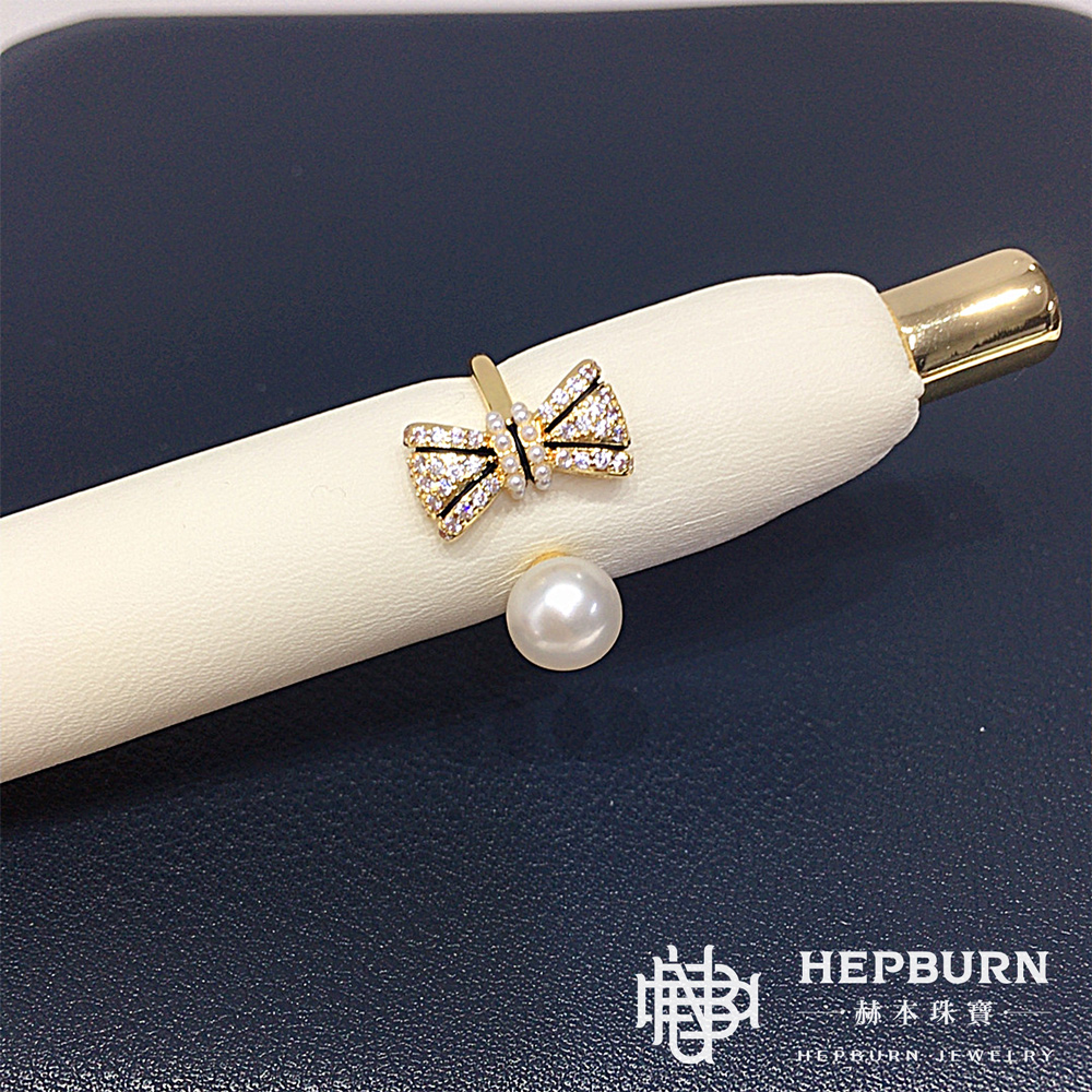 【赫本珠寶】設計款-5A高亮淑女蝴蝶結天然淡水珍珠套組(項鍊/耳環/戒指),浪漫珠寶,甜美優雅,高亮珍珠,蝴蝶結珠寶,珍珠套組