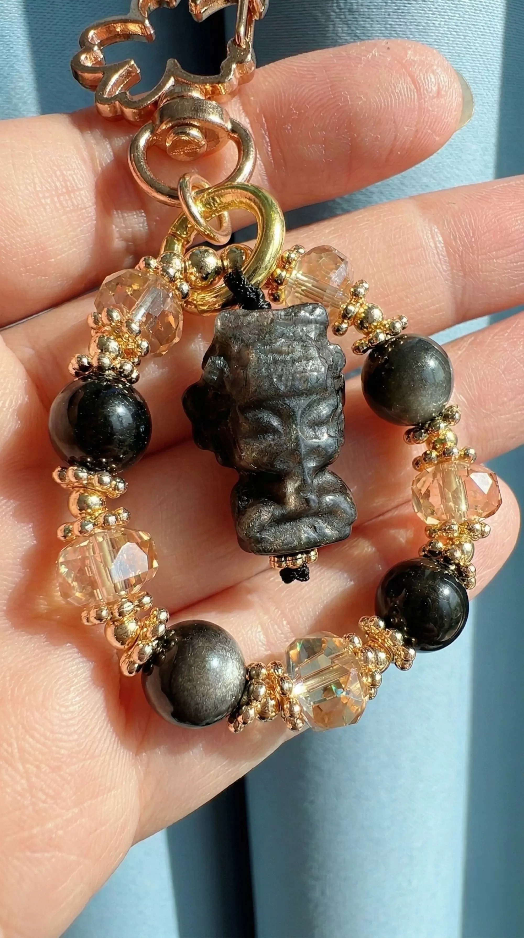 【赫本珠寶】保佑款-銀曜石媽祖吊飾2件組,天后守航．雙佑平安,E0800DL0009-02,【赫本珠寶】保佑款-銀曜石媽祖吊飾2件組,銀曜石,所有商品