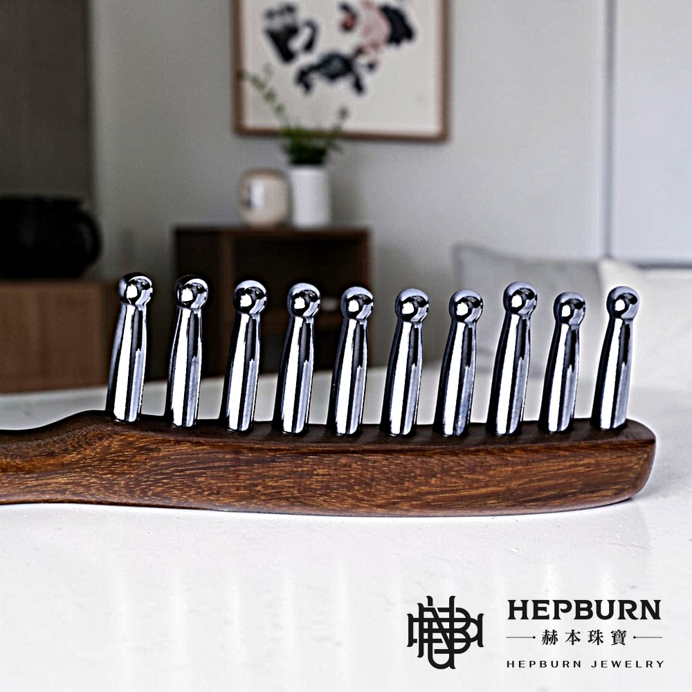 【赫本珠寶】量子x太赫茲護髮10齒檀木按摩梳｜能量共振｜釋放量子能量與太赫茲波,QueenDom,赫本珠寶,太赫茲按摩梳,量子能量,能量共振