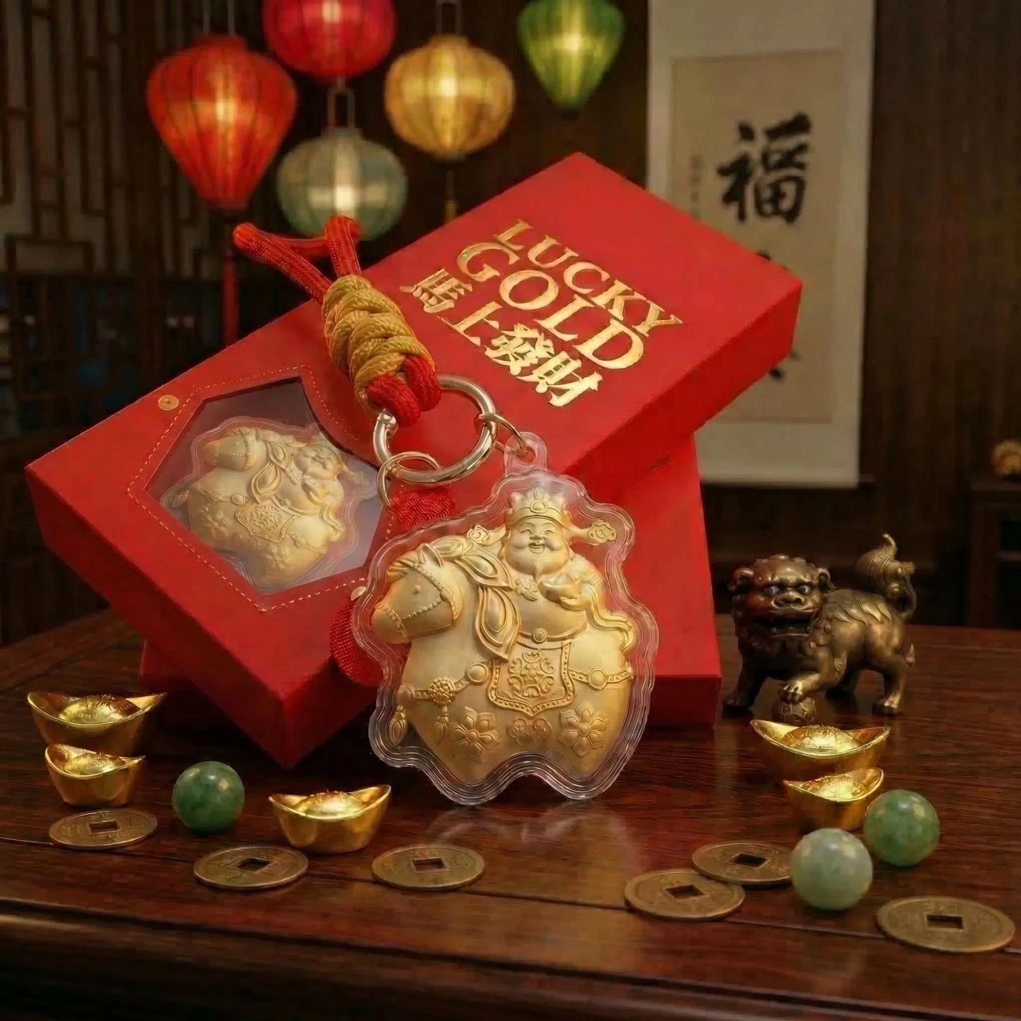 【蜜光珠寶】 財神含金掛飾 - 財神爺馬上來(含金量20mg) (原赫本珠寶),人氣黃金款|送禮必備,U61400001,【蜜光珠寶】財神含金掛飾-財神爺馬上來(含金量20mg)(原赫本珠寶),人氣黃金款|送禮必備,保佑、招財