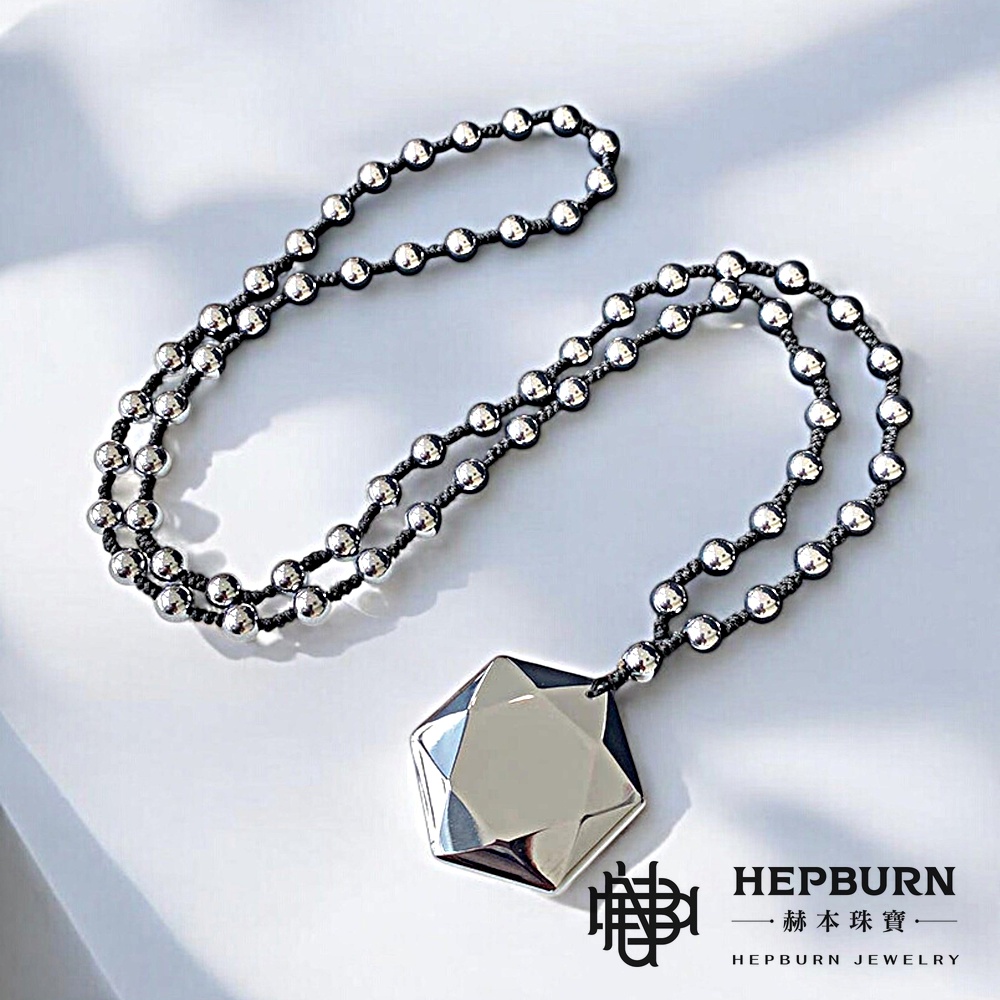 【赫本珠寶】量子x太赫茲六芒星裸墜｜金剛結同材質手編珠鍊｜能量共振｜釋放量子能量與太赫茲波,避邪守護,循環舒緩,能量飾品,手編珠鍊,金剛結項鍊