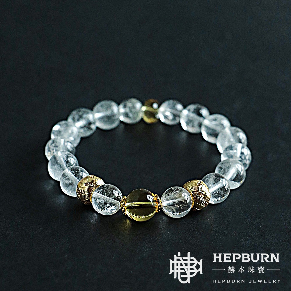 【赫本珠寶】白曜淨域 · 天然白阿賽療癒財富手鍊,10mm手鍊,8mm手鍊,招財能量,療癒珠寶,冥想水晶