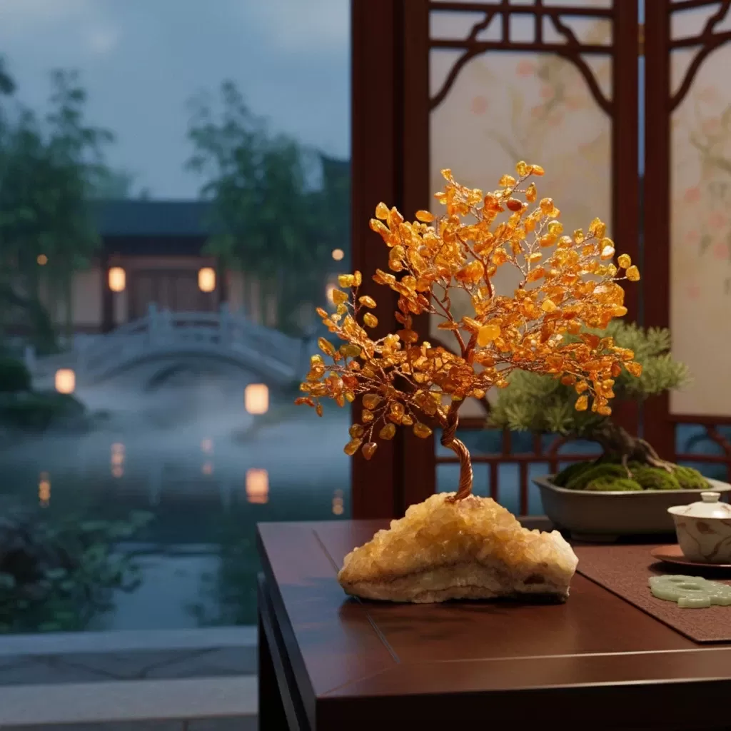 【赫本珠寶】礦源之森-琥珀-黃晶簇水晶樹,20260113-05,【赫本珠寶】礦源之森-琥珀-黃晶簇水晶樹,所有商品,赫本珠寶,品牌挑選