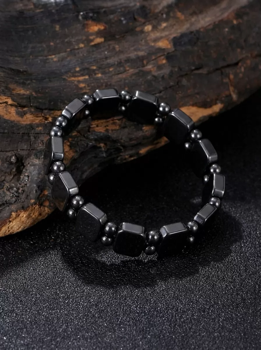 【赫本珠寶】量子x太赫茲雙珠方塊手排｜能量共振｜釋放量子能量與太赫茲波,健康飾品,科技美學,能量守護,循環舒緩,太赫茲波