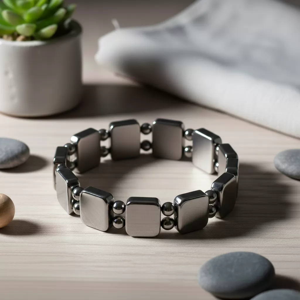 【赫本珠寶】量子x太赫茲雙珠方塊手排｜能量共振｜釋放量子能量與太赫茲波,健康飾品,科技美學,能量守護,循環舒緩,太赫茲波