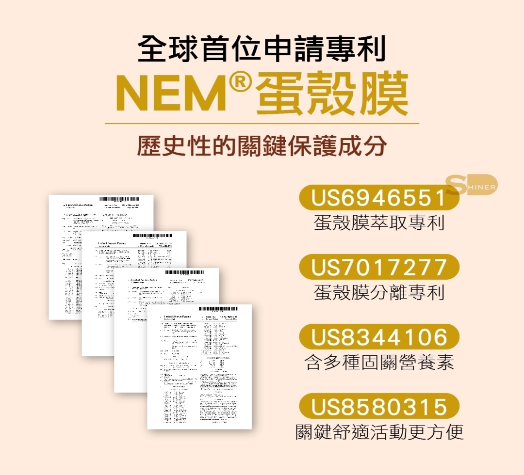 【SHINER】耐固膜®強化膠囊 (30顆/瓶),活力關節,玻尿酸,軟骨素,葡萄糖胺,舒緩關節