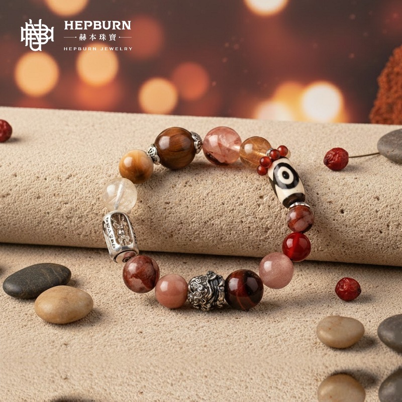 【赫本珠寶】五行啟運系列 · 無量土火五行手串 | 土定盤｜火推進｜先穩後旺 | 男女款