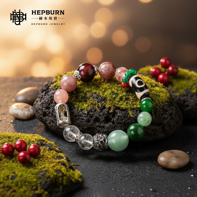 【赫本珠寶】五行啟運系列 · 無量火木五行手串｜火啟動｜木成長｜運勢循環不斷 | 男女款