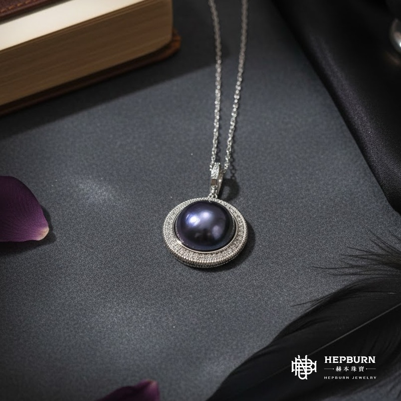 【赫本珠寶】設計款-編織金銀馬貝珍珠萬用扣吊墜