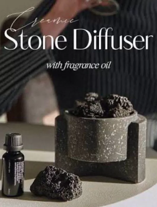 韓國Hetras 陶瓷火山石擴香套裝黑色#27 Vintage Wood