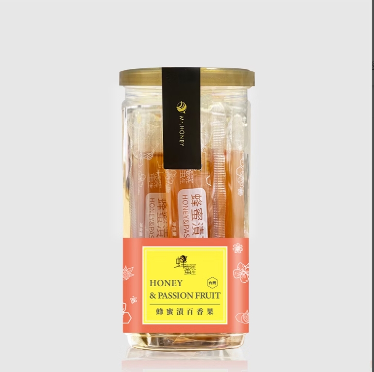 蜂蜜先生-蜂蜜漬百香果隨身包(24gX10條) 兩入組