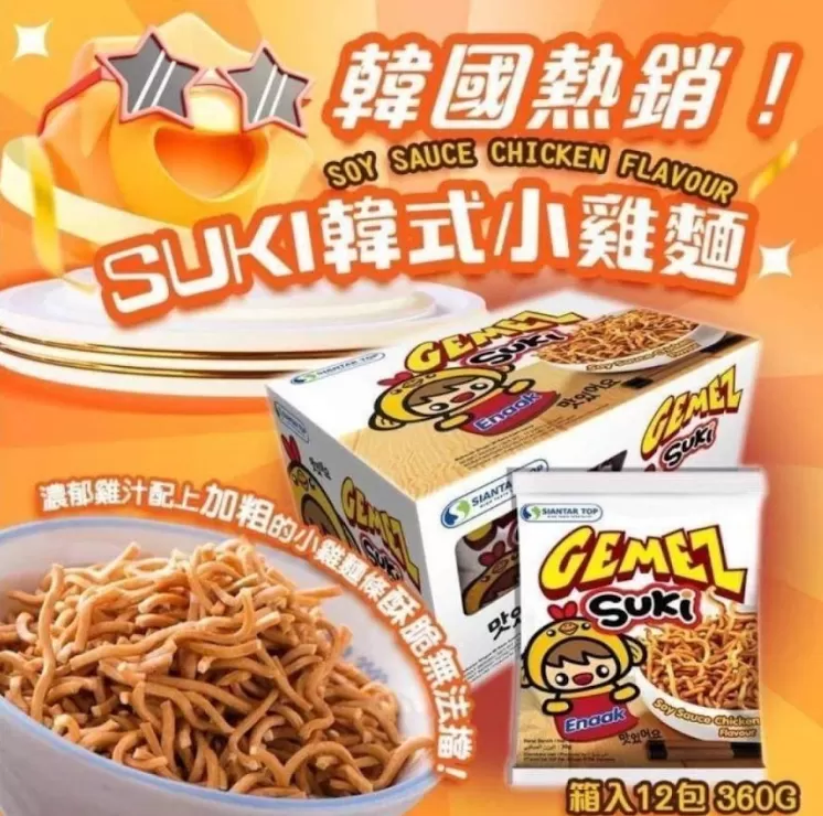 【Gemez Suki】韓式小雞麵360g(30g*12小包)