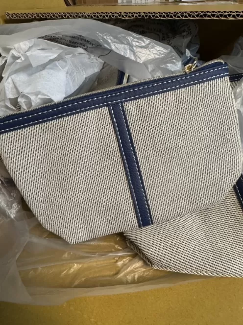 ESTEE LAUDER 雅詩蘭黛 藍調亞麻化妝包