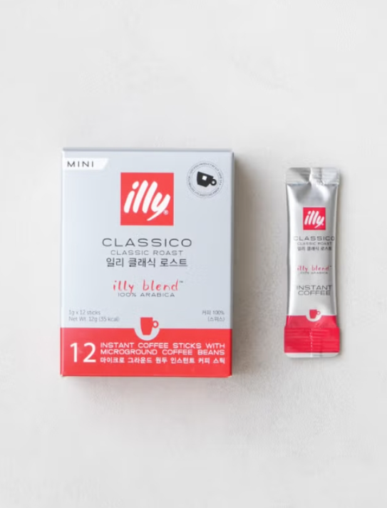illy經典烘焙阿拉比卡咖啡mini沖泡粉隨身包1gX12入