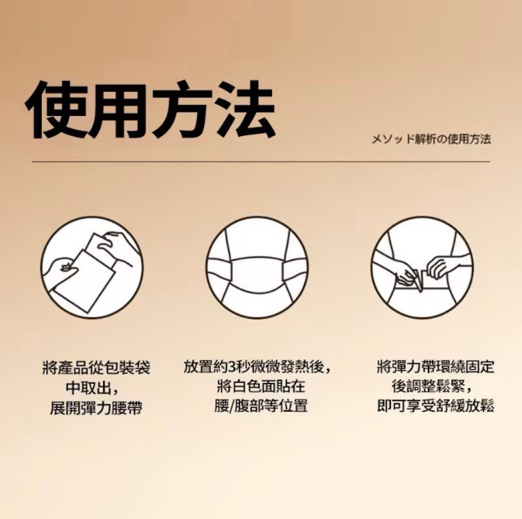 草本爆汗暖宮貼3片入/盒