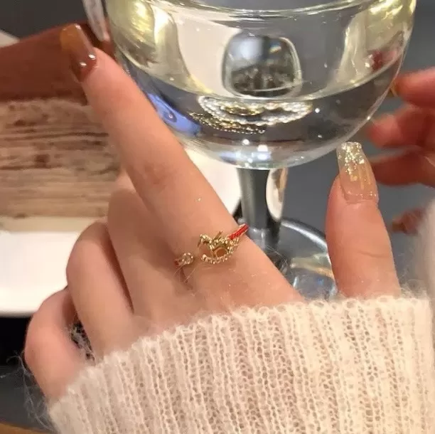 馬上有錢聚財開運戒指（可調節）共兩款