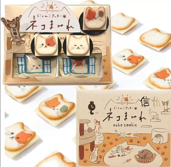 日本信州長野名產 Neko Cookie 貓咪餅乾禮盒 (8入)