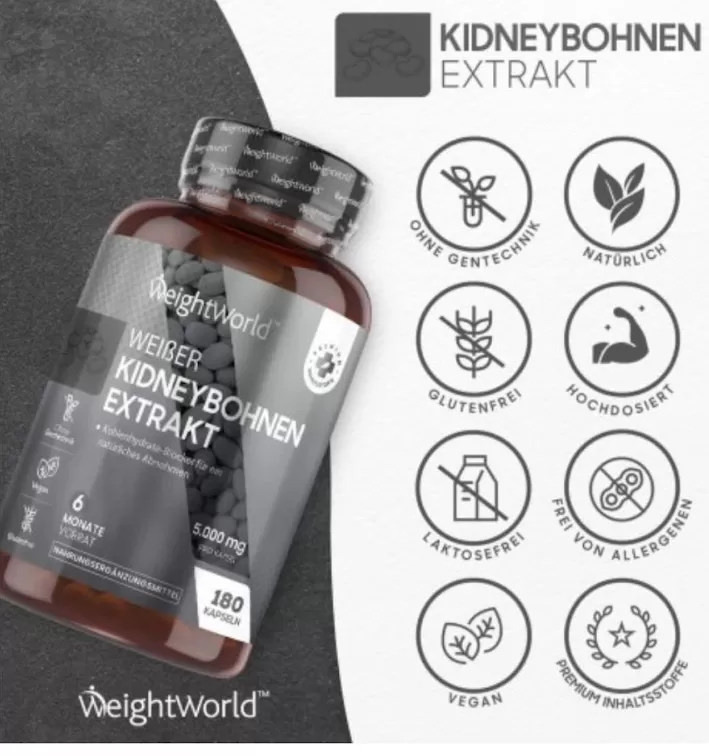 WeightWorld 白腎豆萃取膠囊180顆 （6個月）