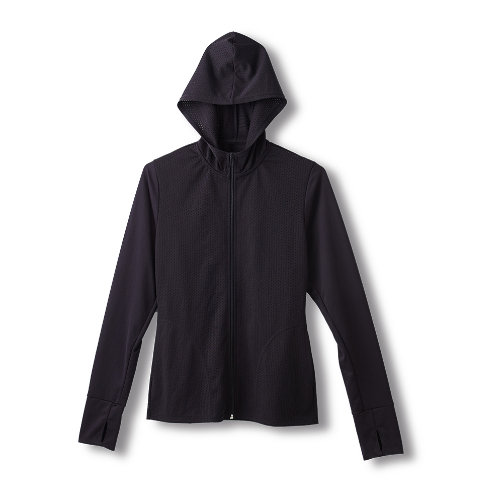 高透氣抗UV防曬外套,黑