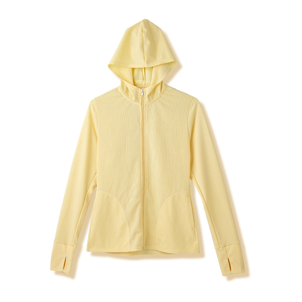 高透氣抗UV防曬外套,黃
