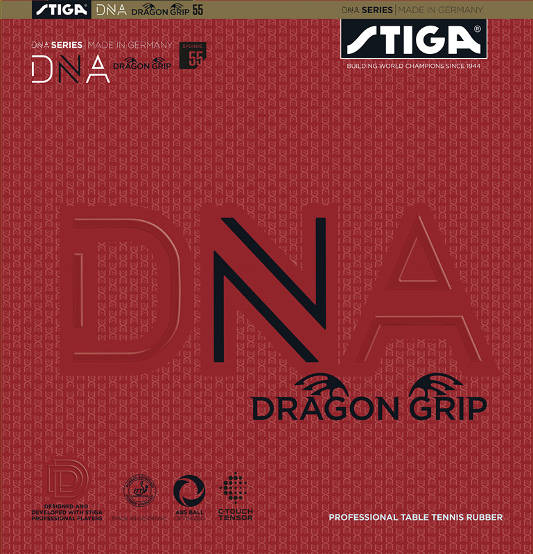 桌球膠皮STIGA DNA Dragon grip 赤龍