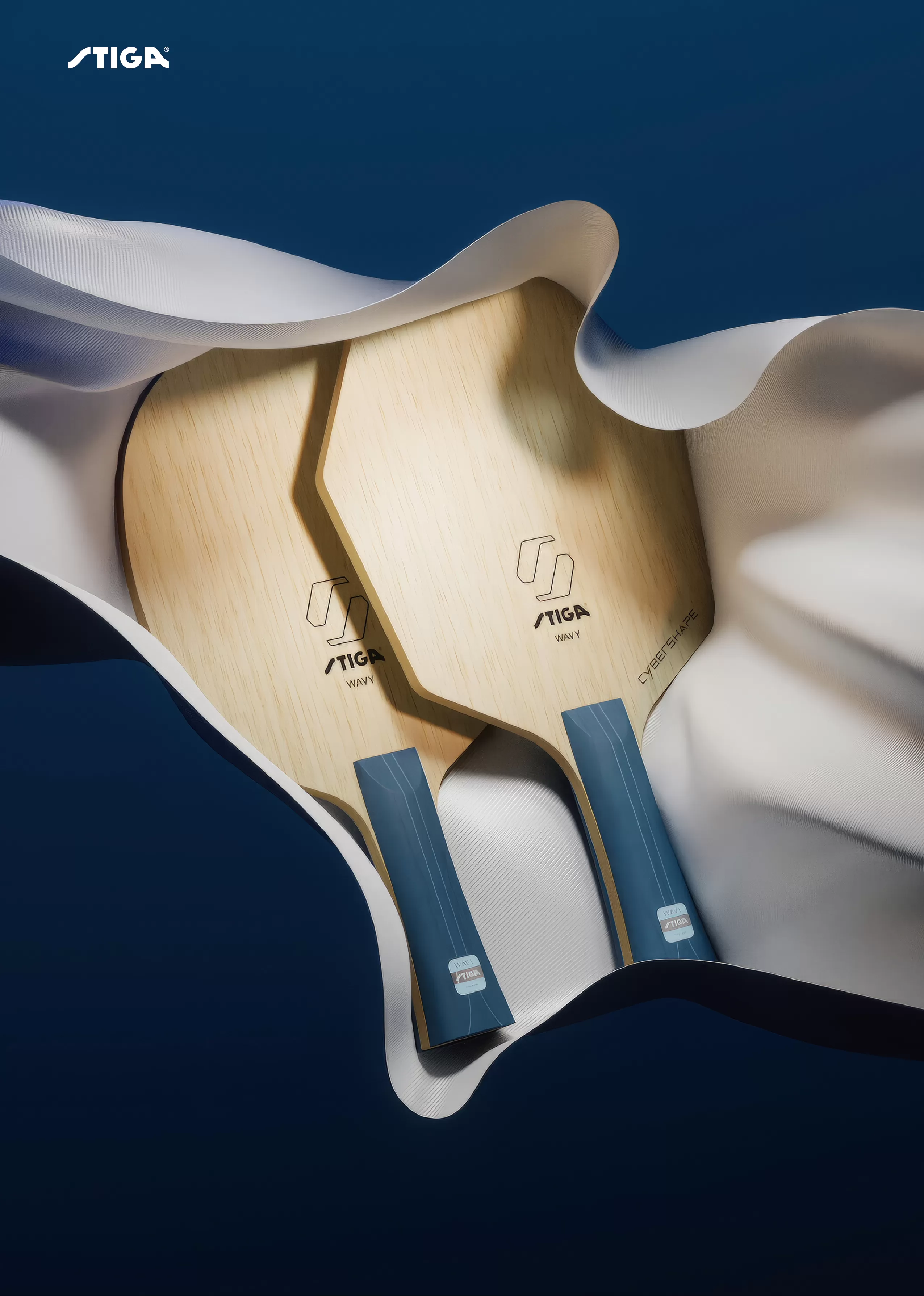 STIGA Wavy Ultra Fiber 強力碳素 經典款,U53510003,STIGAWavyUltraFiber強力碳素經典款,5+2層,控制44,速度148