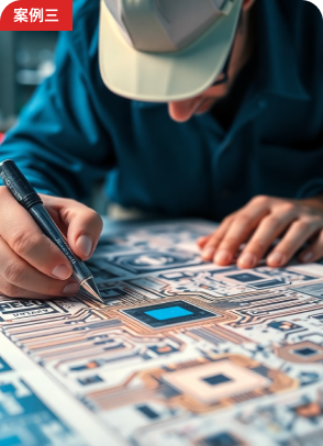 半導體工程師列印晶片圖