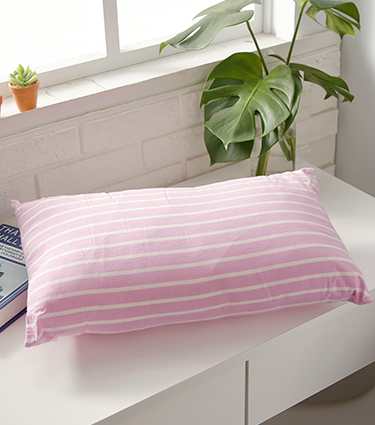 櫻花粉紫-水洗棉午睡枕