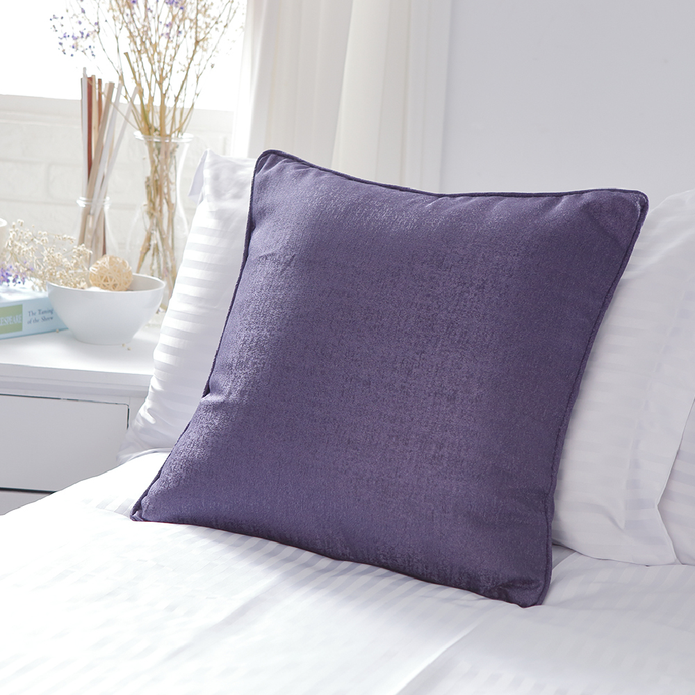 印象藍-古典提花抱枕套