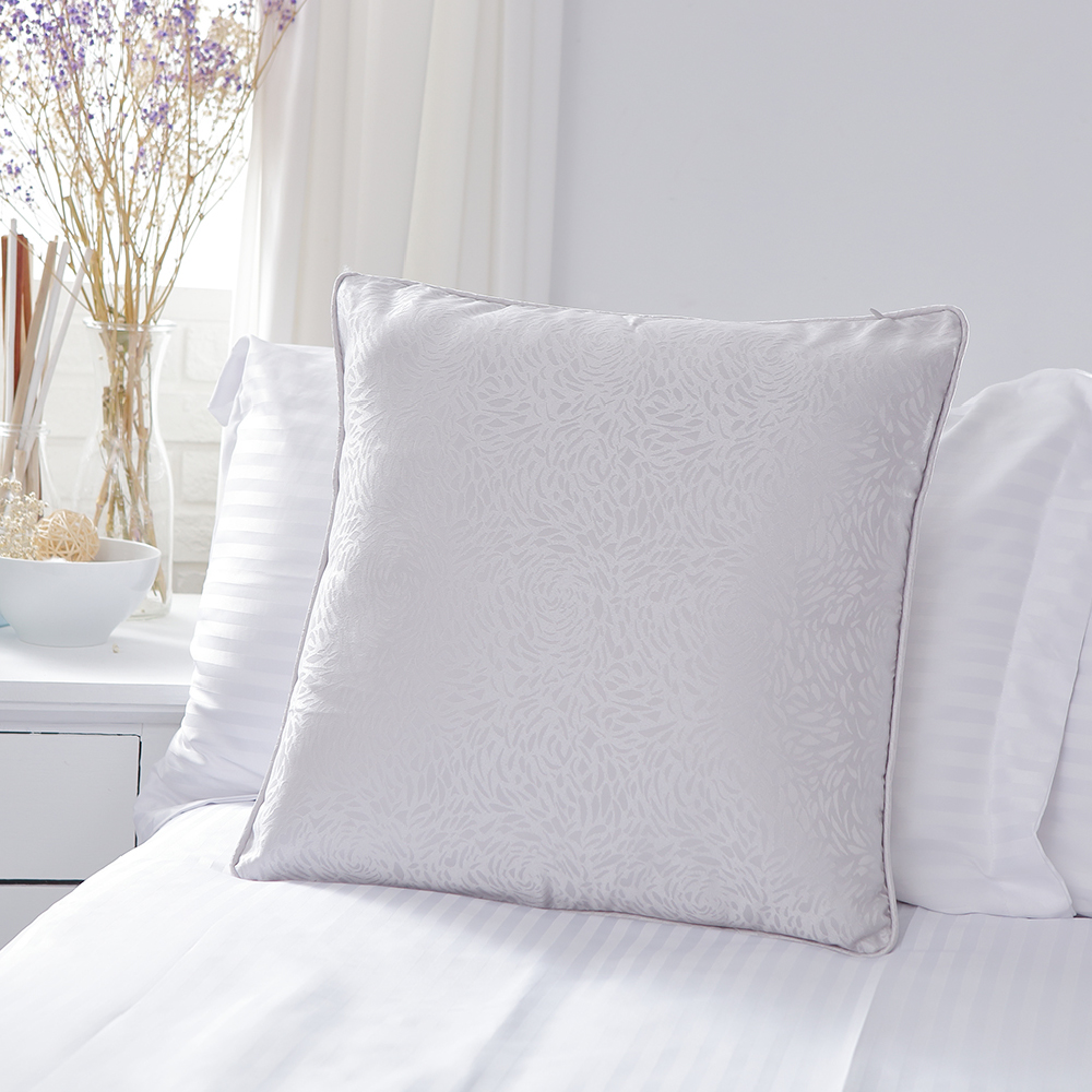 花簇銀-古典提花抱枕套
