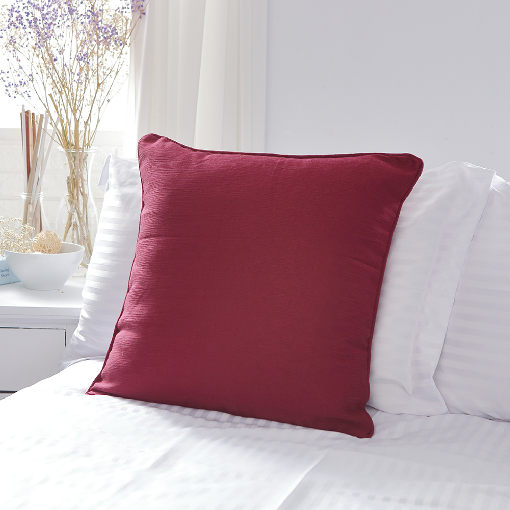 浪殤紅-古典提花抱枕套