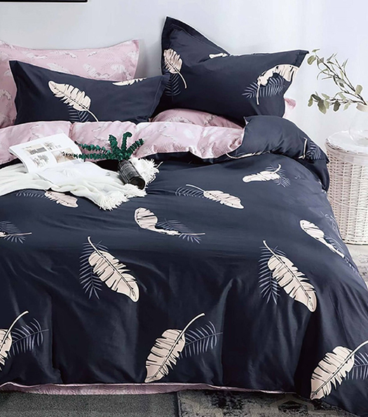 愛琴海-精梳棉印花/四件式兩用被床包組-