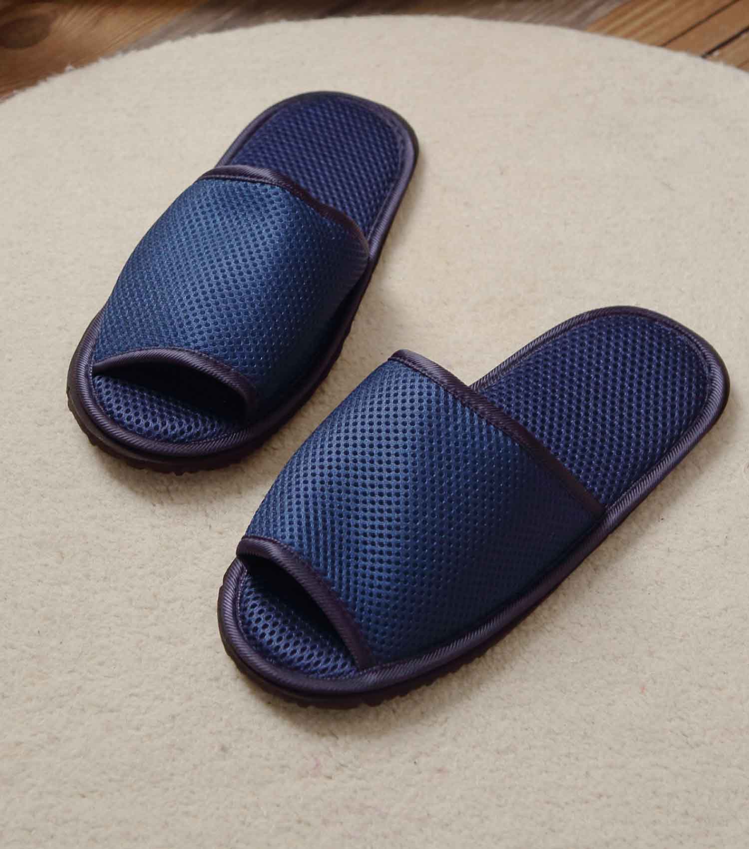 雙層防水透氣網眼布拖鞋/2色