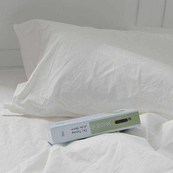 飯店優質信封式50*90cm枕套/2入/純白