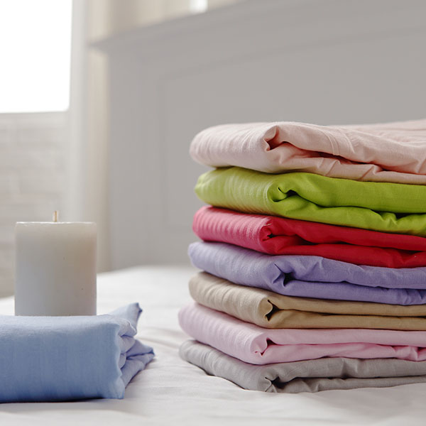 飯店精選優質純棉被套/單入/1cm條紋多色