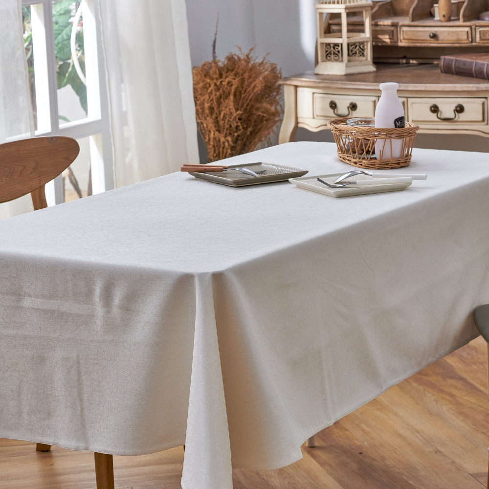 極簡主義白-防水防油桌巾