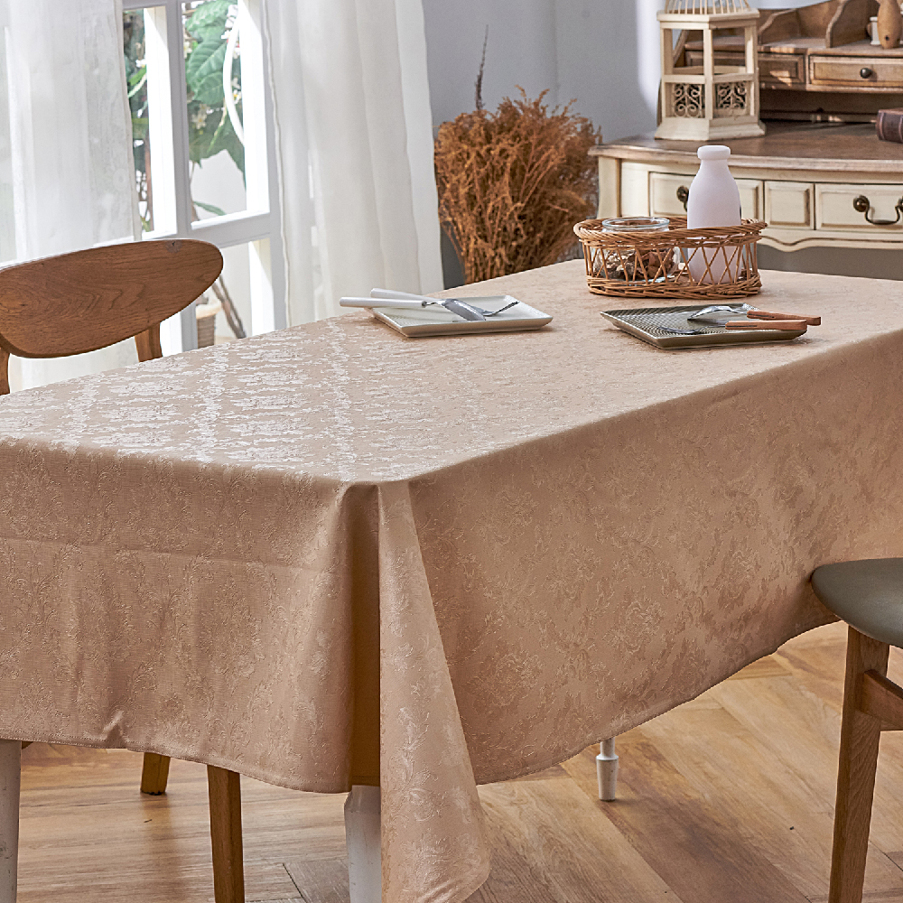 巴洛克風格金-防水防油桌巾