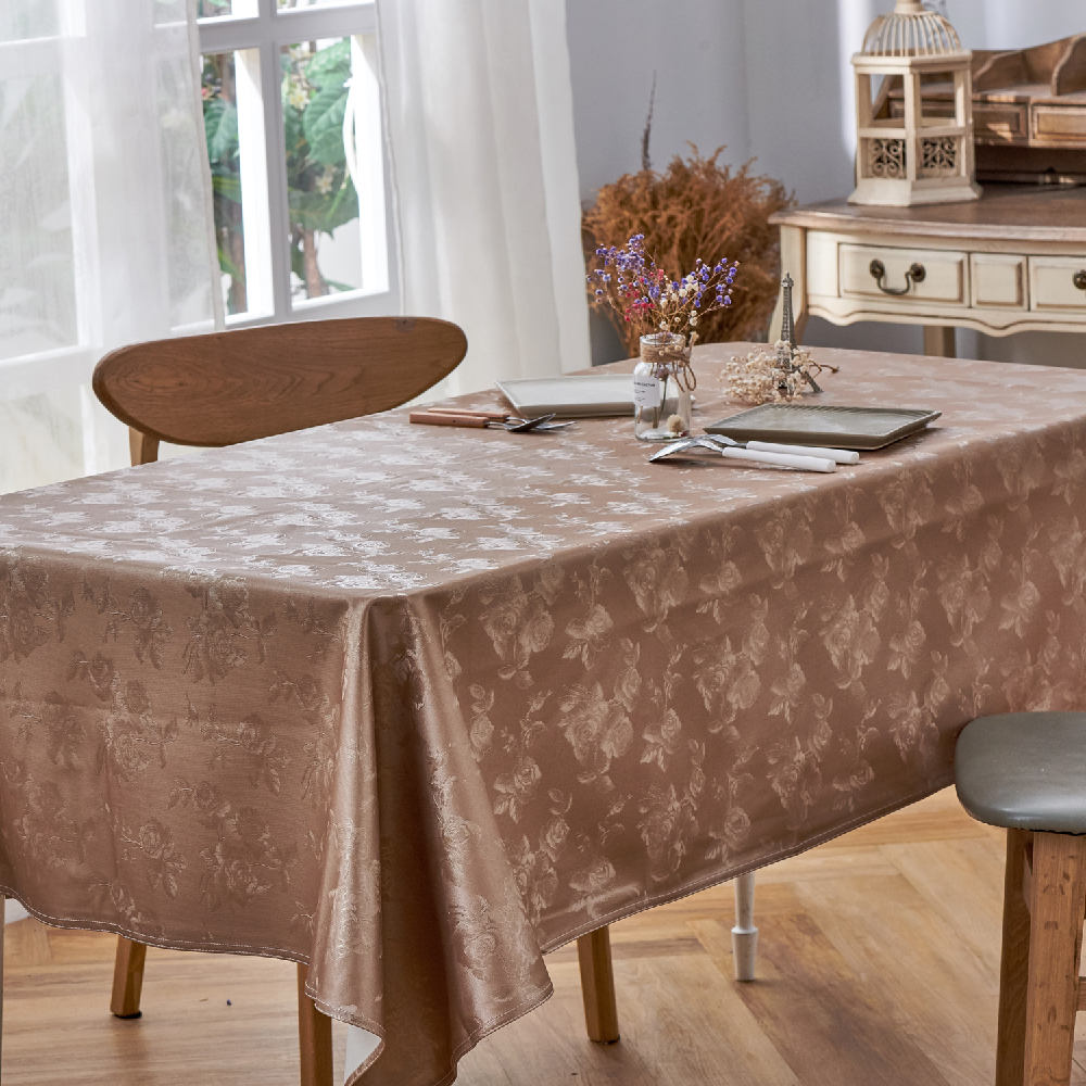 古典風華棕-防水防油桌巾