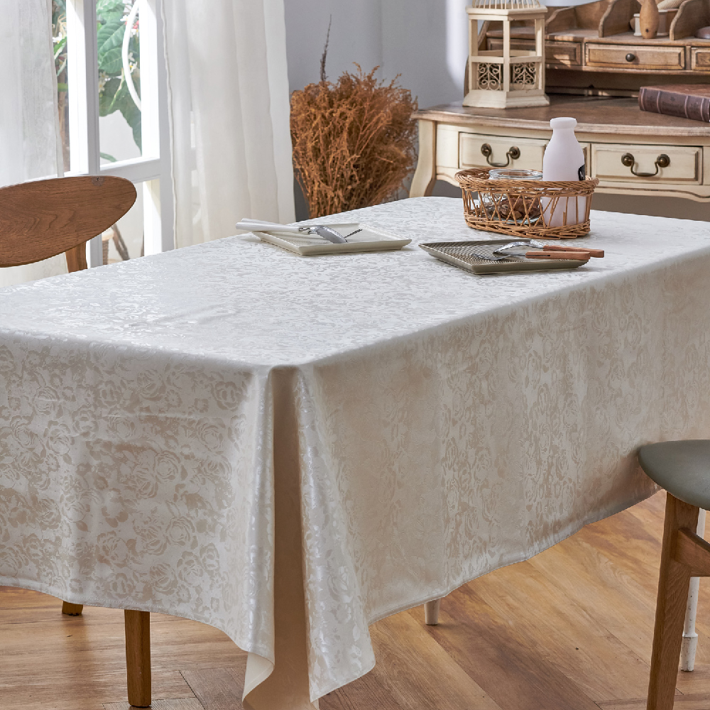 慵懶浪漫白-防水防油桌巾