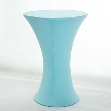 柔順彈性高吧高腳桌巾桌套-tiffany藍