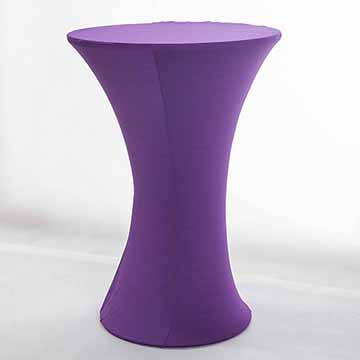 柔順彈性高吧高腳桌巾桌套-俏皮紫
