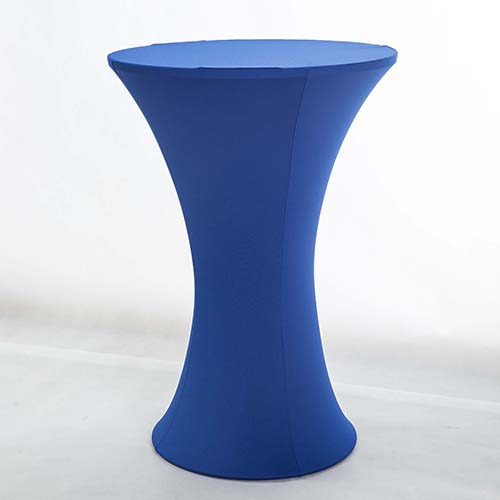 柔順彈性高吧高腳桌巾桌套-沉穩藍