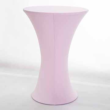 柔順彈性高吧高腳桌巾桌套-繽紛粉