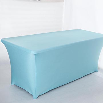 柔順彈性IBM會議桌桌巾桌套-TIFFANY藍