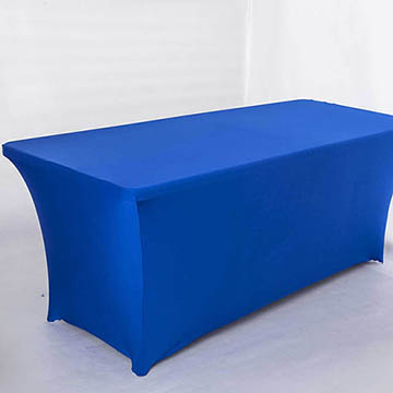 柔順彈性IBM會議桌桌巾桌套-沉穩藍