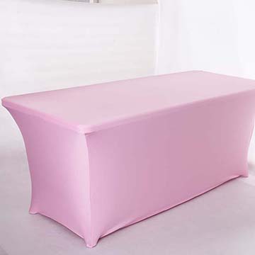 柔順彈性IBM會議桌桌巾桌套-繽紛粉