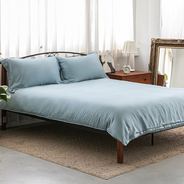 低調輕奢60支天絲-冰山湖水藍/兩用被套
