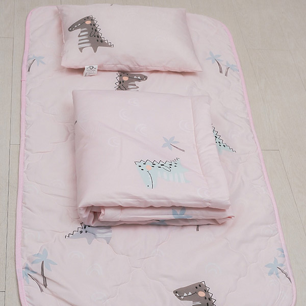 萊塞爾天絲兒童睡墊三件組-小惡魔(粉)