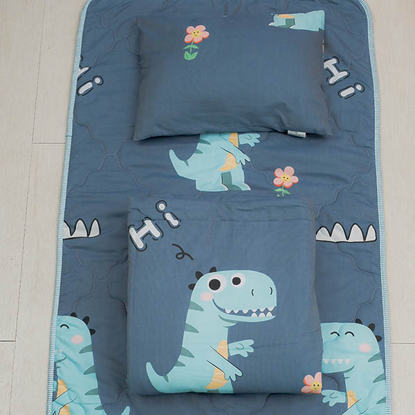 萊塞爾天絲兒童睡墊三件組-相約小恐龍